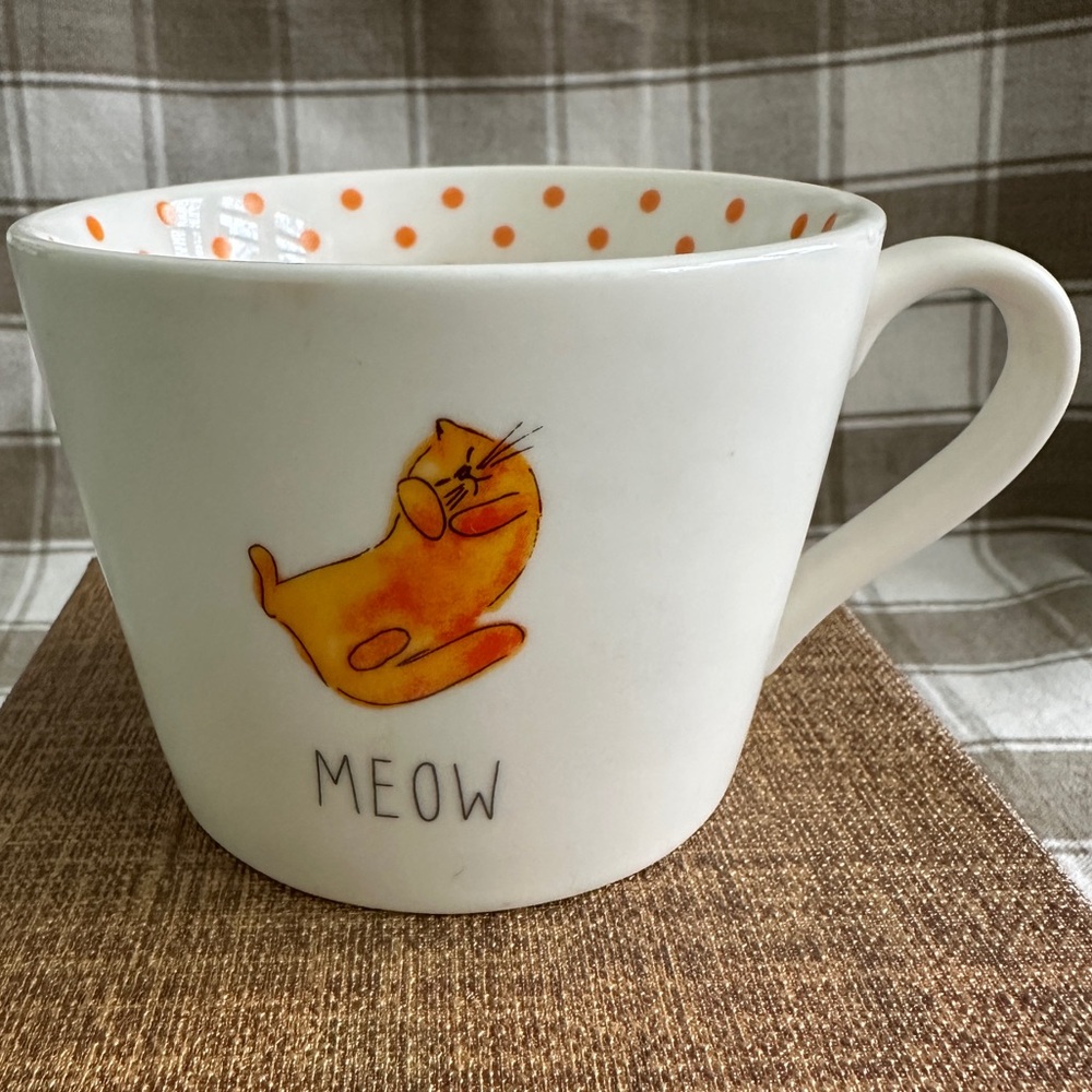 Ceramic Orange Cat Mug